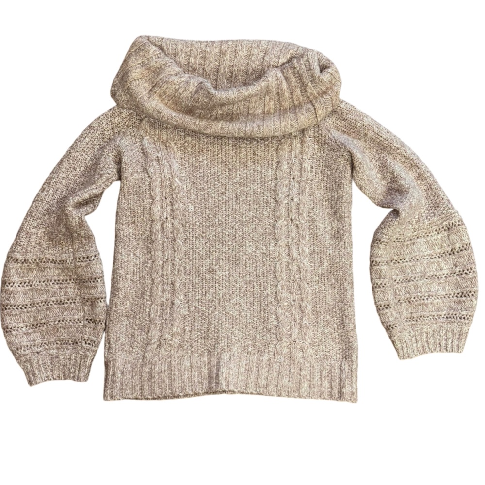 Anthropologie Sleeping On Snow Off The Shoulder Sweater Women’s M Blush Pink